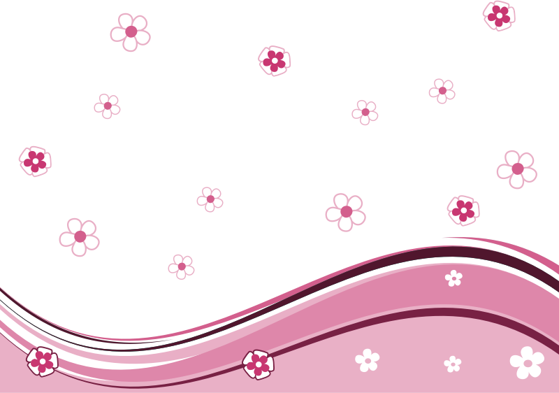 Floral Background Pink A6