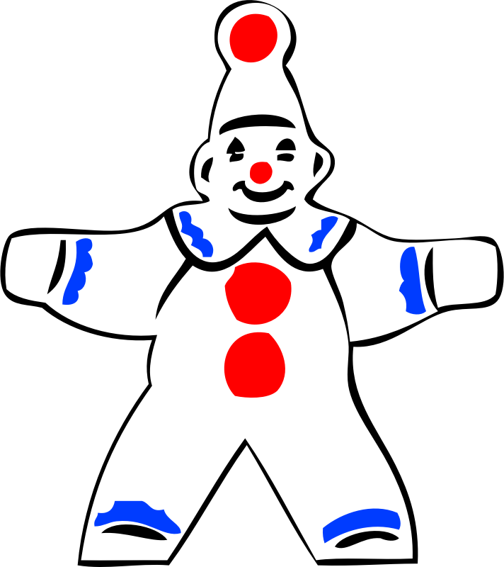 simple clown figure
