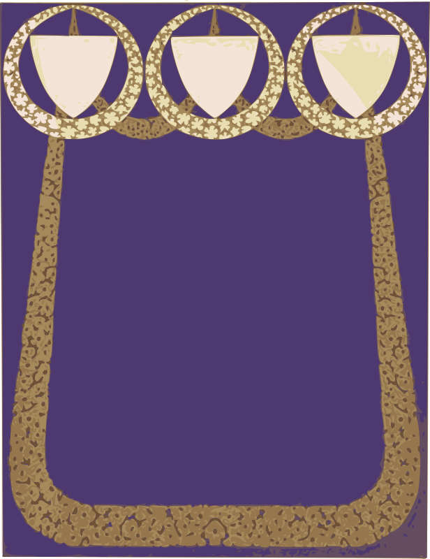 Purple Shield Frame