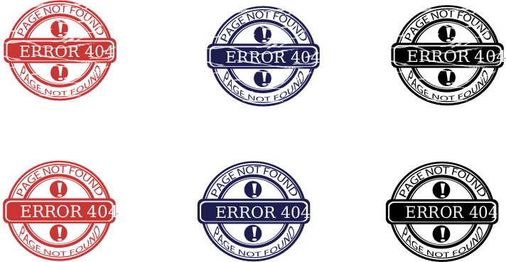 404 error stamp