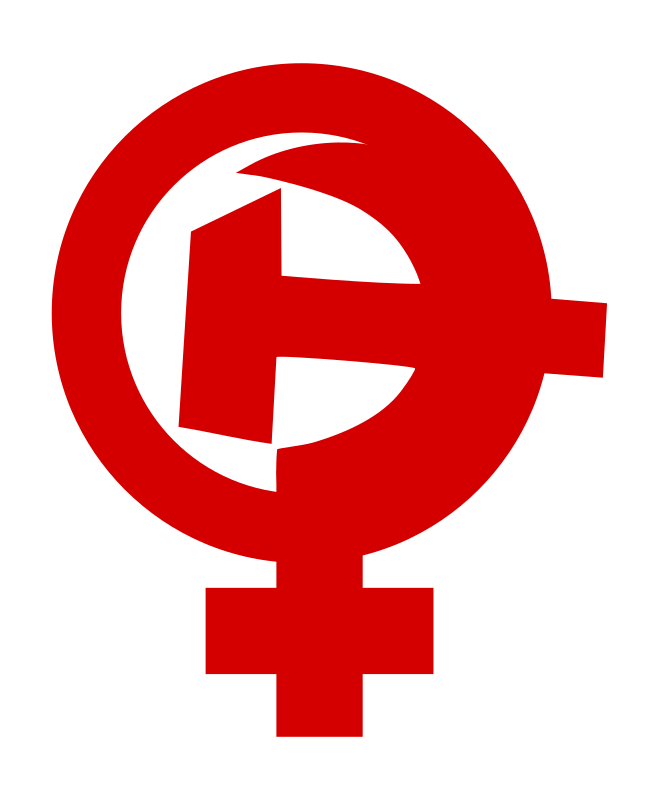 Feminism Hammer Sickle female symbol