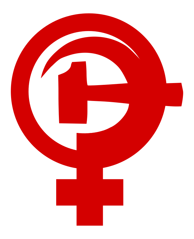 Feminism Hammer Sickle female symbol