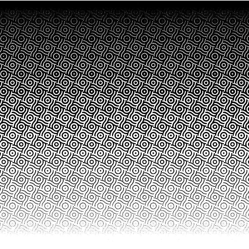 wave-dot halftone template