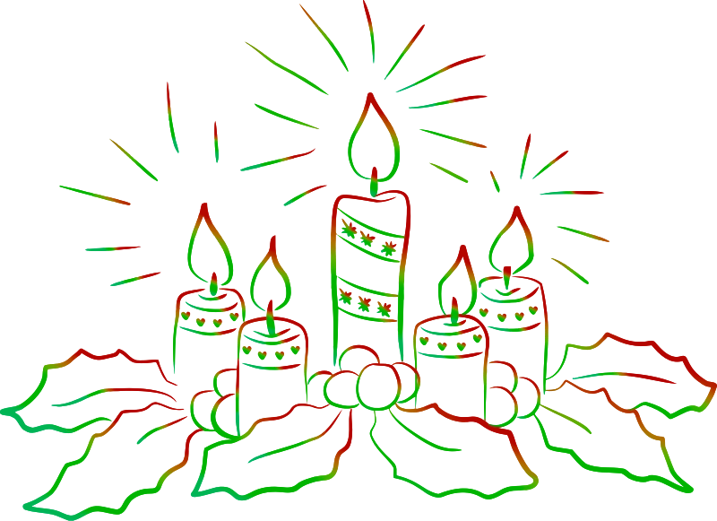 Christmas candles 2