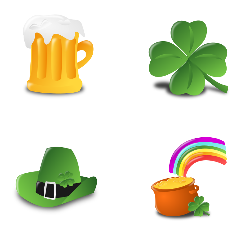 St. Patrick's Day Icon Set Collection