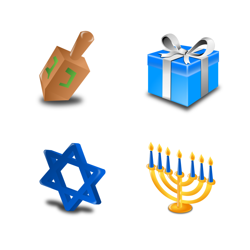 Hannukah Icon Set Collection