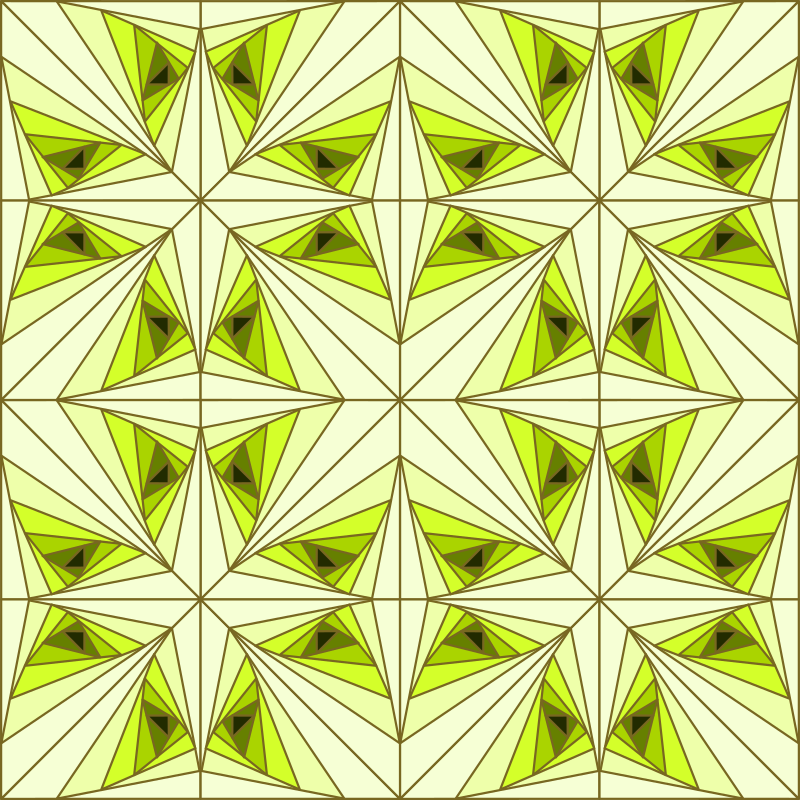 mirrored triangles tileable pattern - padrão ladrilhável de triângulos espelhados