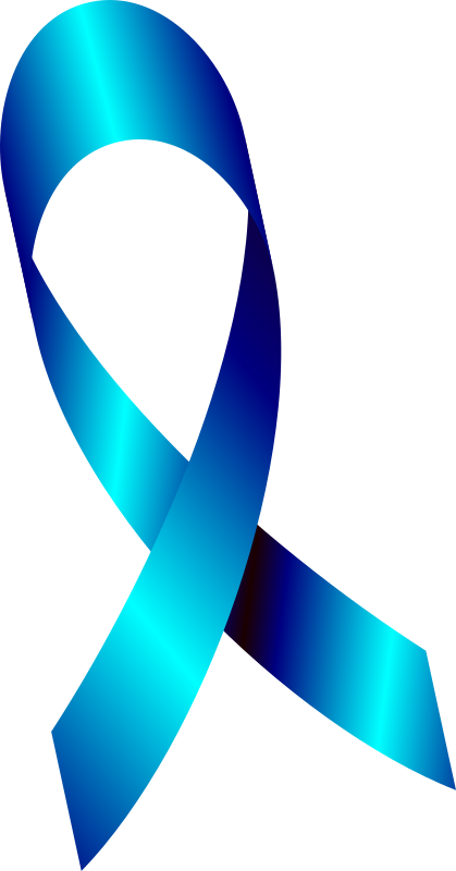 Novembro azul faixa menos saturada - Blue November ribbon less saturated