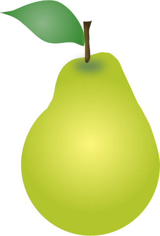 Pear SVG, Pear clipart