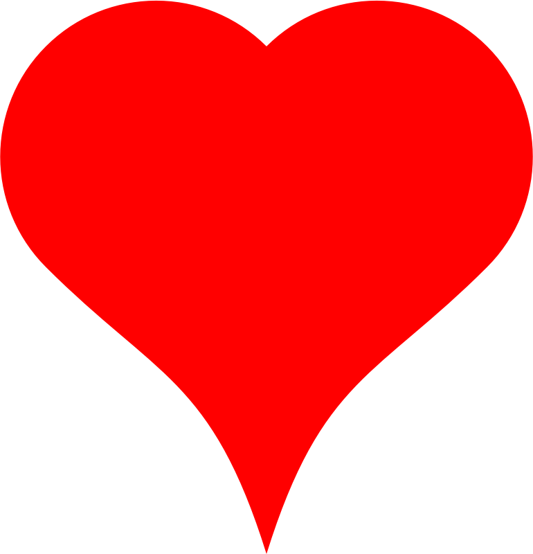 Heart made of semicircle and Bezier