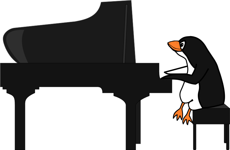 Penguin Playing Piano