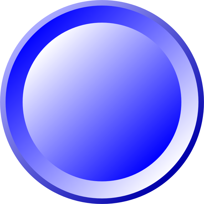 Empty blue button with pseudo 3D effect