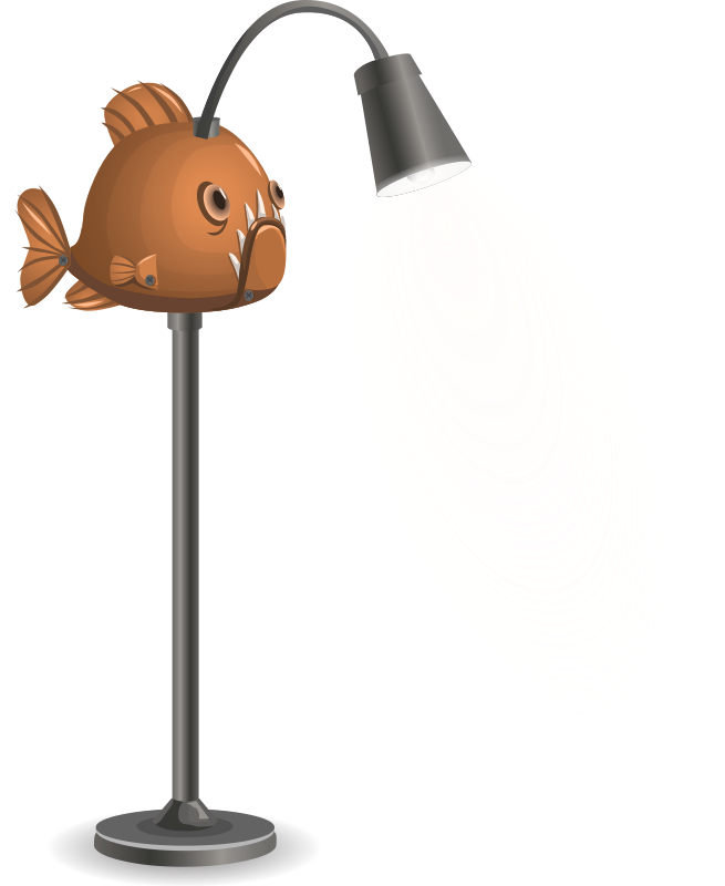 Fish lamp from Glitch