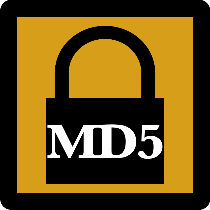 Padlock Silhouette Icon [Umber] [MD5]