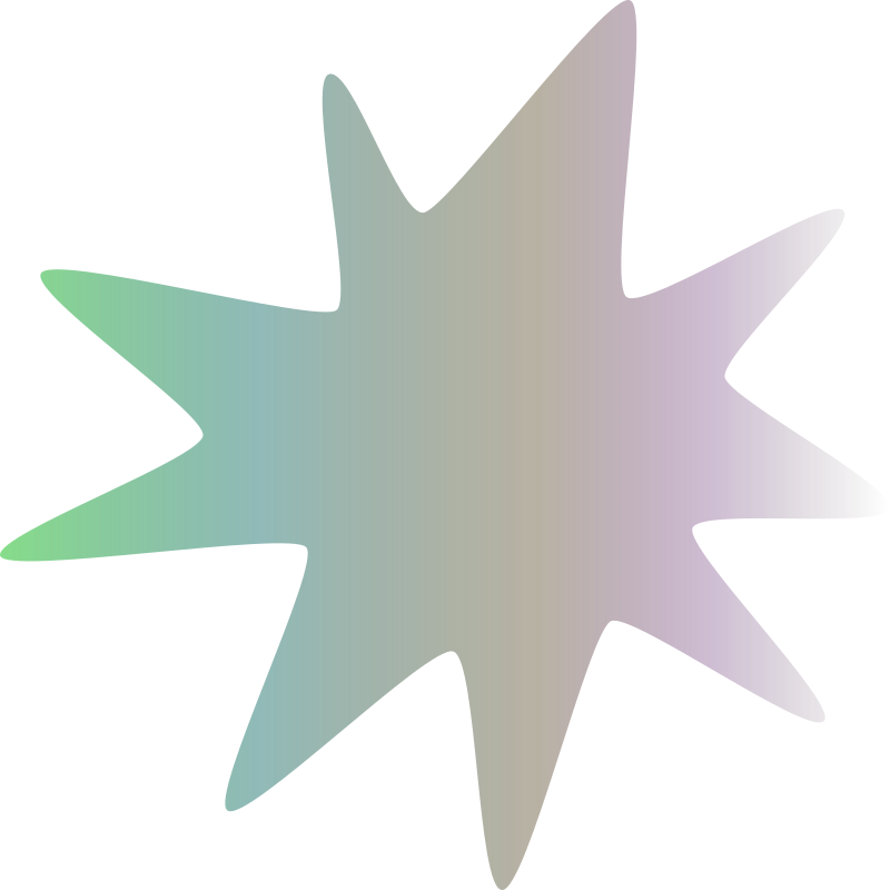 Gradient coloured star