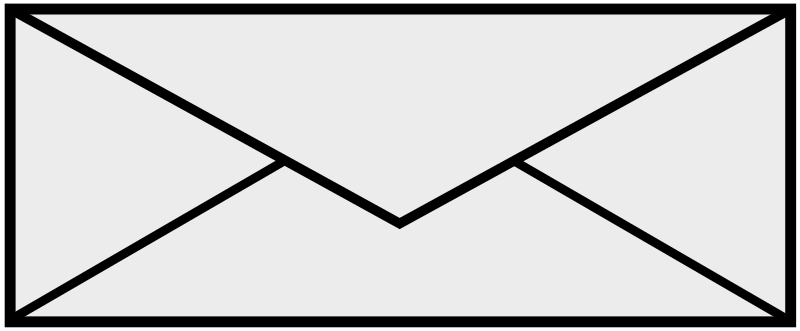 Envelope Black And White Clipart Free Download - SchoolFreeware 