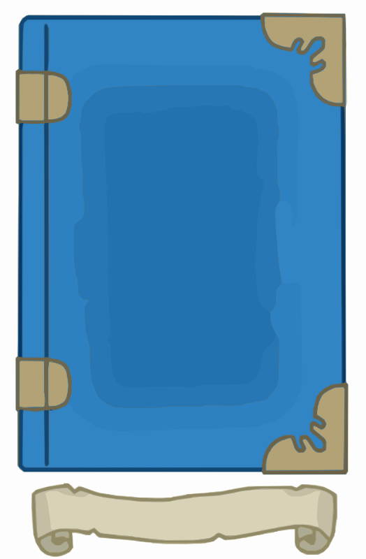 Blue and Gold book template