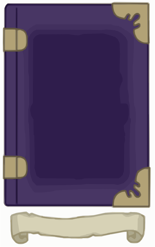 Purple and Gold Book Template
