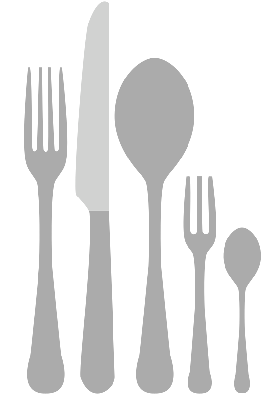 Kitchen Cutlery, forks, knives, spoons