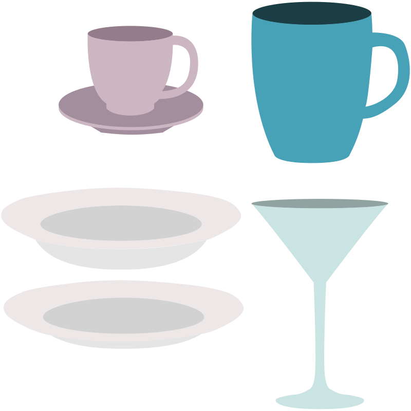 Dishes, cups