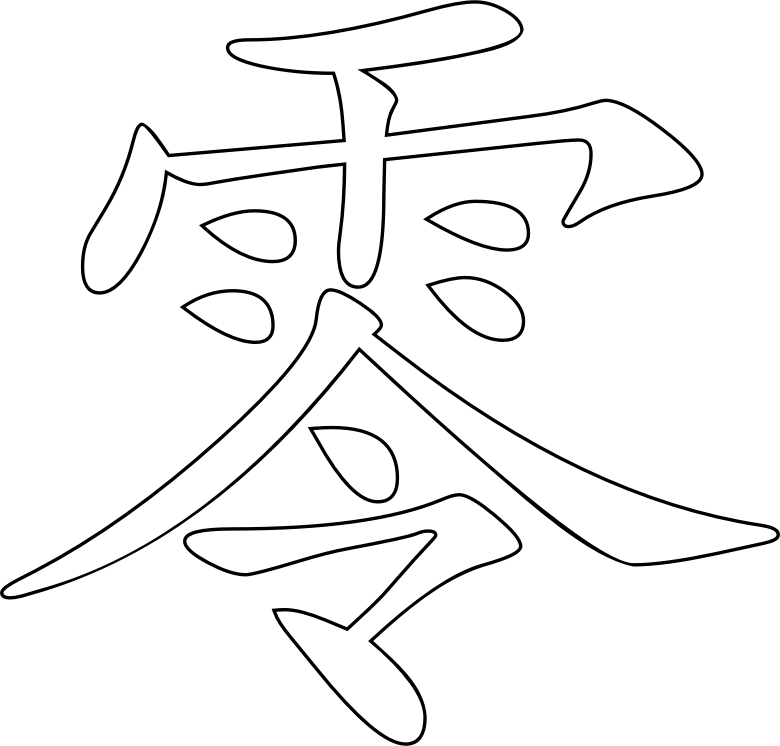 Chinese character zero
