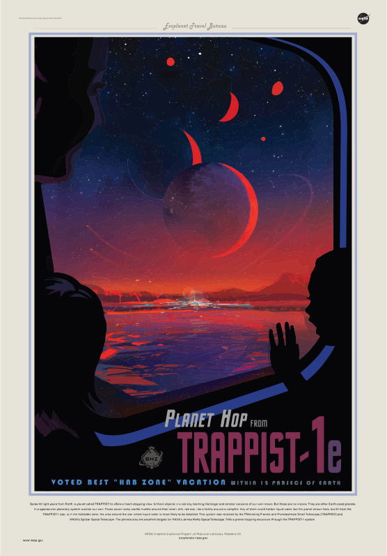 TRAPPIST-1e NASA Poster