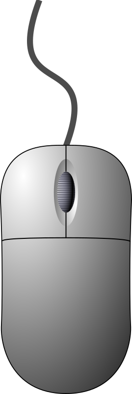 Computer mouse (top-down view)