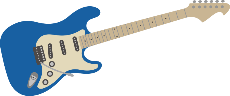 Electric guitar - blue