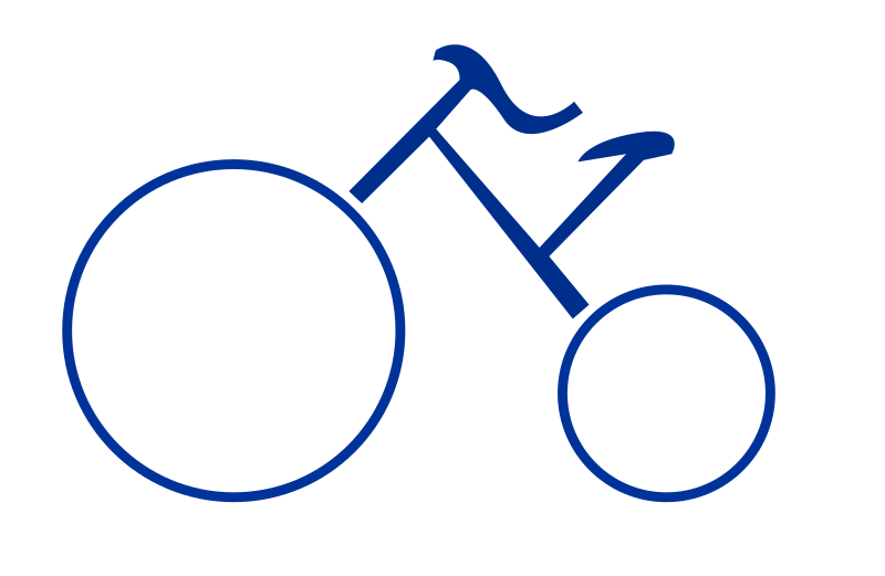Big bicycle bike icon symbol