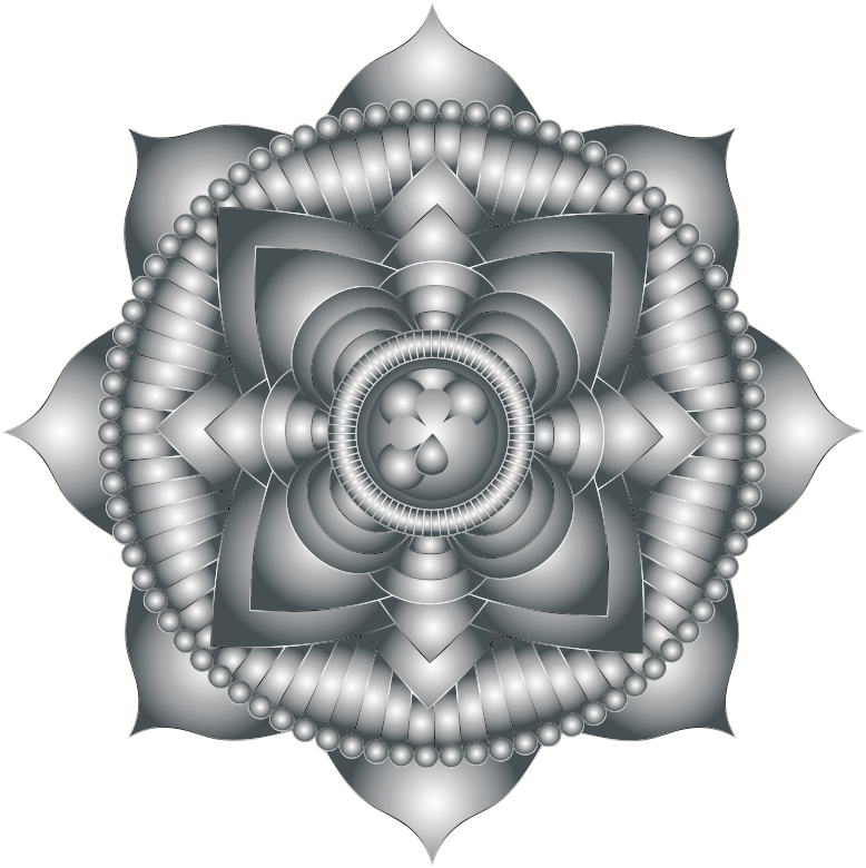 Prismatic Lotus Mandala Line Art 6