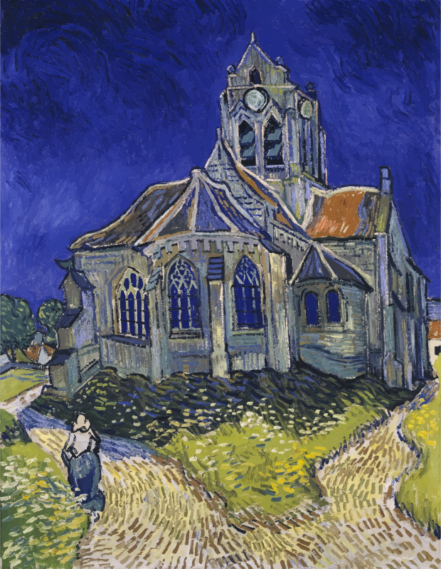 Vincent Van Gogh The Church In Auvers Sur Oise View From The Chevet