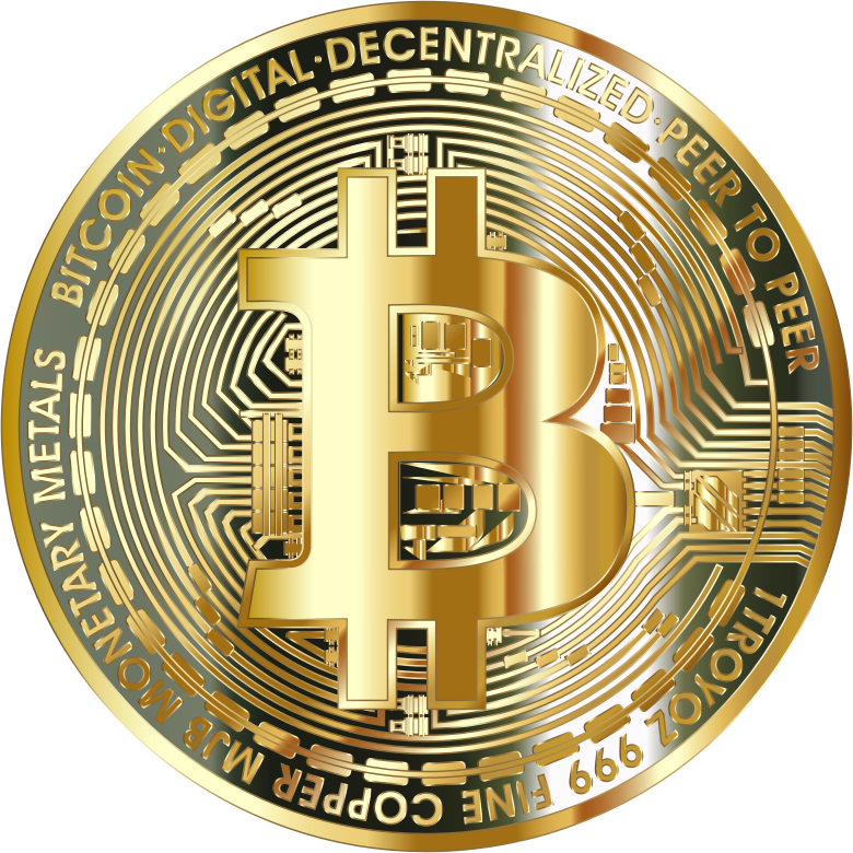 Gold Bitcoin Coin