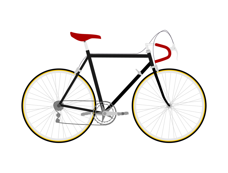 Flat design Race Bicycle