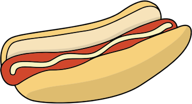 Simple Hot Dog Inside A Bun