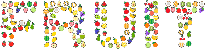 Fruit Typography