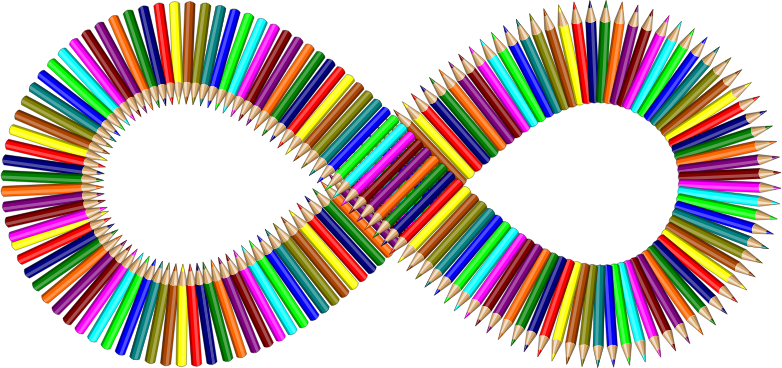 Colored Pencils Infinity