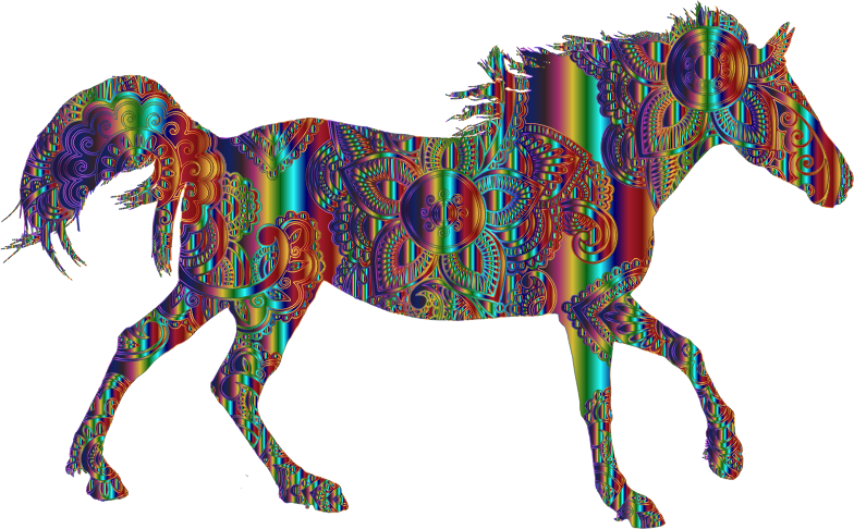 Decorated Horse Psychedelic