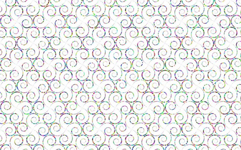 Spiral Circles Design Pattern Prismatic No BG