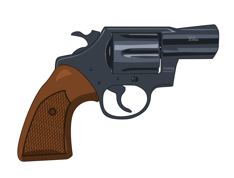 Mid detail snub nosed revolver
