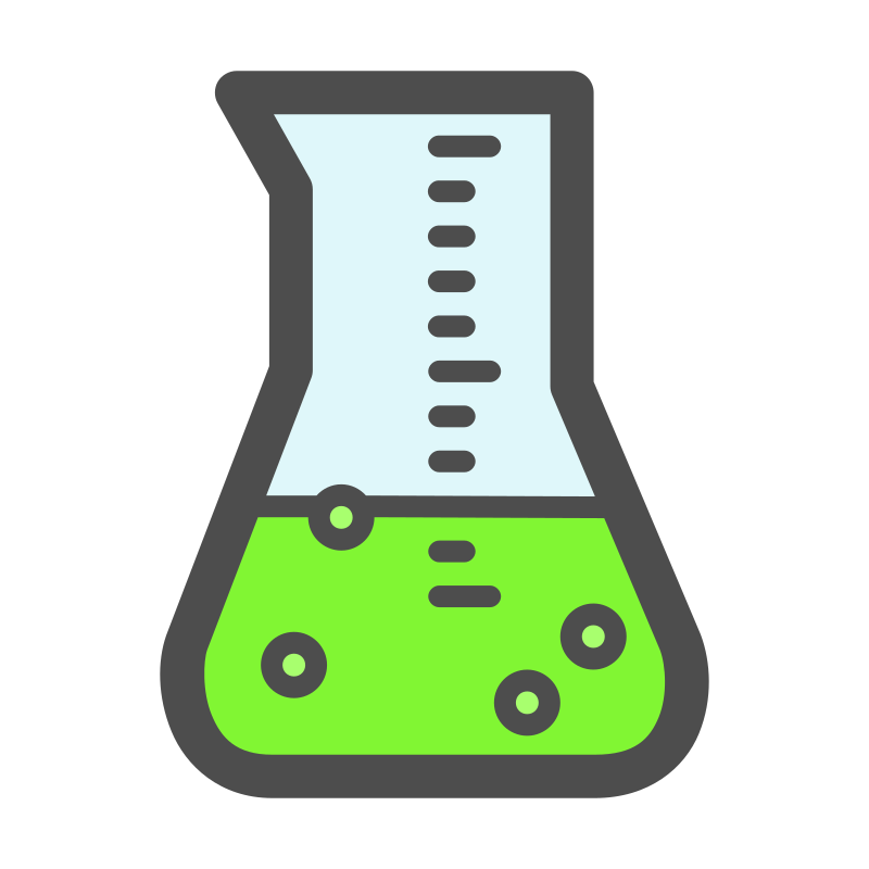 Science Beaker - Green