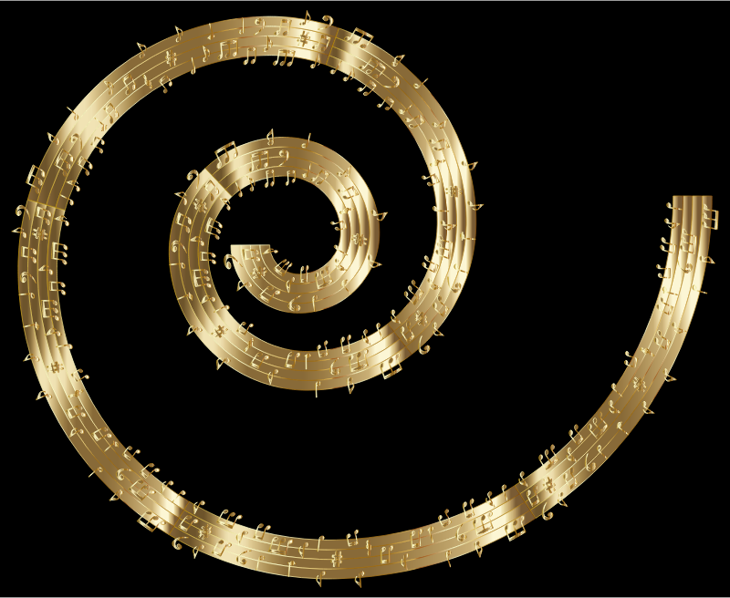 Musical Spiral Gold