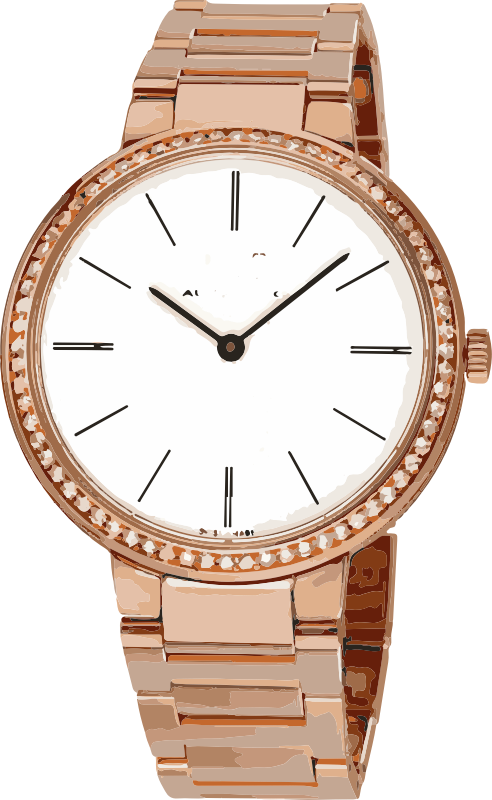 swiss watch in rose gold and diamonds- horlogerie
