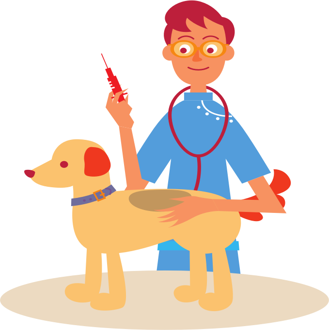 Veterinarian​ and Dog