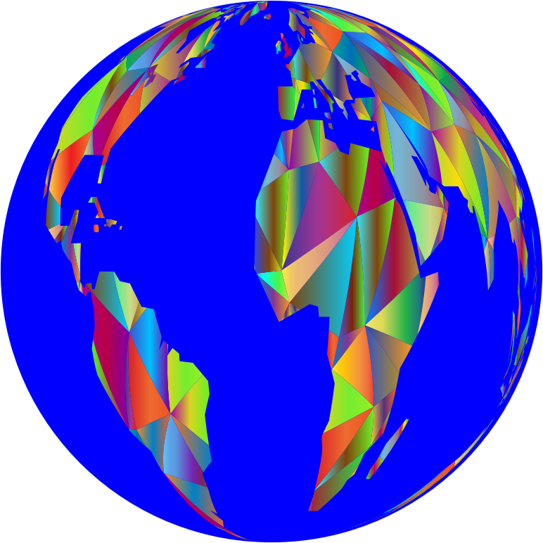 Low Poly Earth Globe