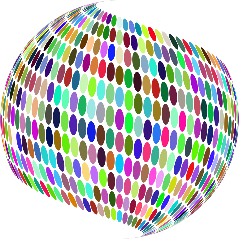 Stylized Circles Sphere Prismatic