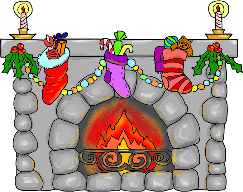 Christmas Fireplace By LillyCantabile