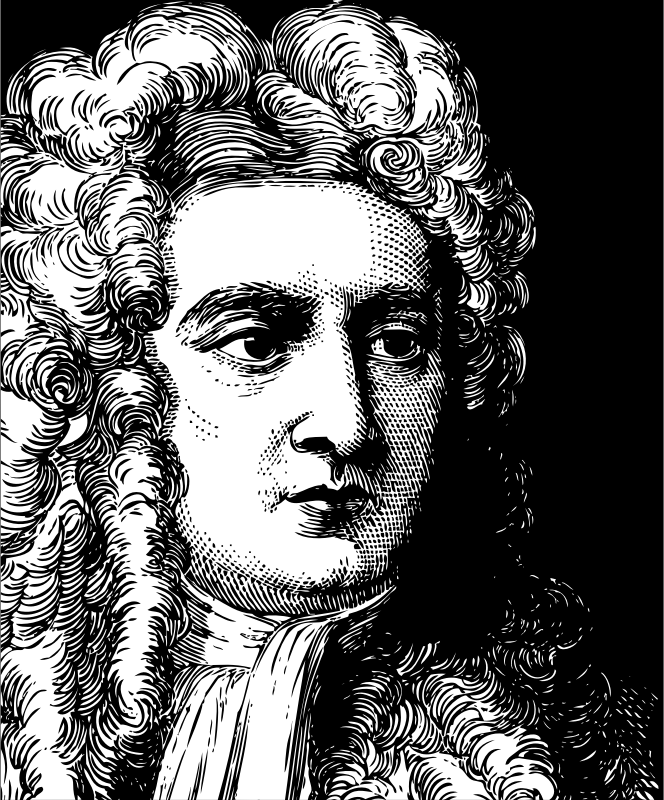 Isaac Newton Portrait By LadyOfHats