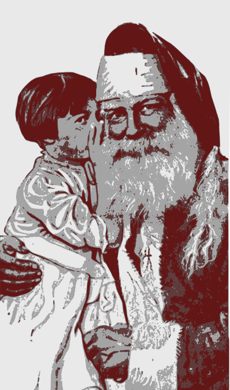 Santa and Kid