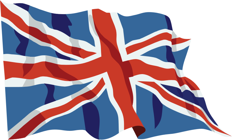 United Kingdom Flag In The Wind