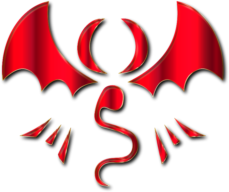 Fantasy Dragon Logo By Falco276 Crimson Enhanced
